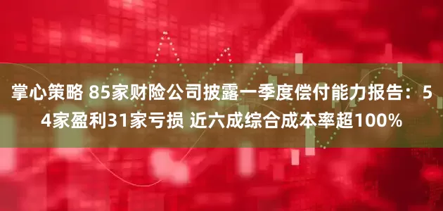 掌心策略 85家财险公司披露一季度偿付能力报告：54家盈利31家亏损 近六成综合成本率超100%